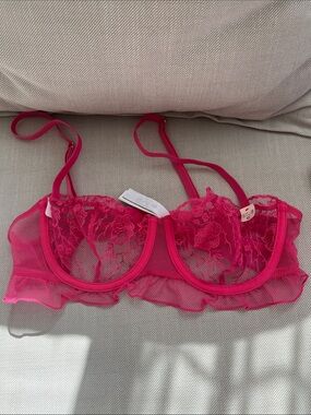 NWT 34C sexy lingerie pink bra by ETAM